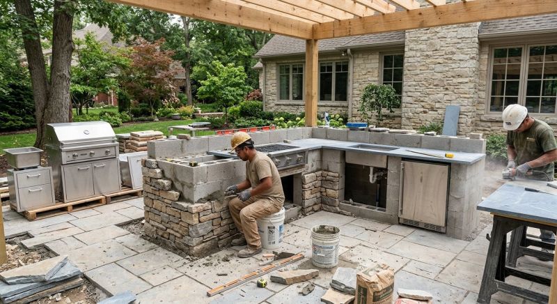 Outdoor Kitchen Construction in Sonoma County, CA
