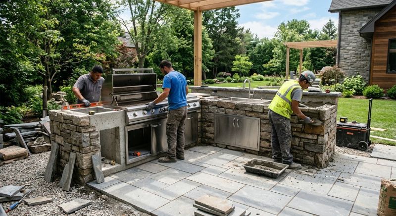 Outdoor Kitchen Installation in Sonoma County, CA