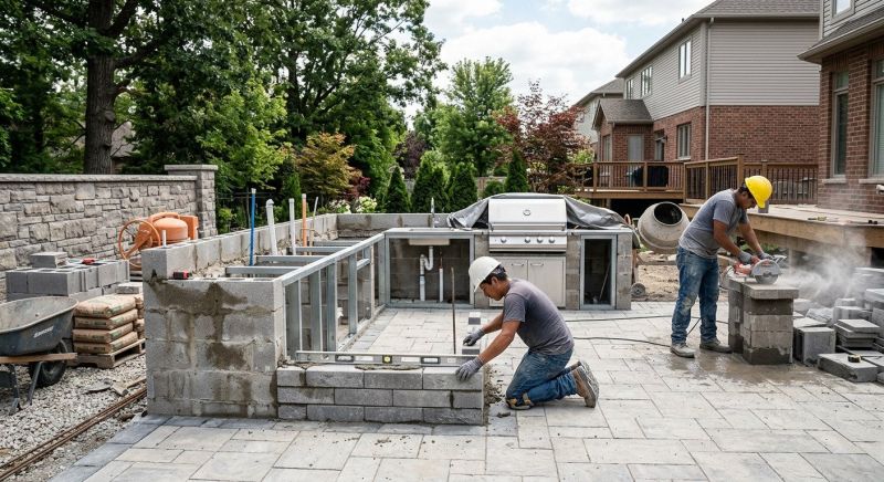 Outdoor Kitchen Installation in Cypress, TX